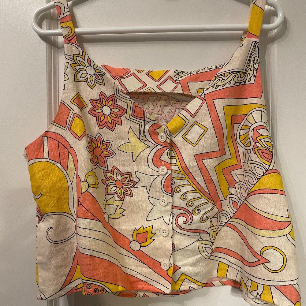 Floral Button-back Shirt